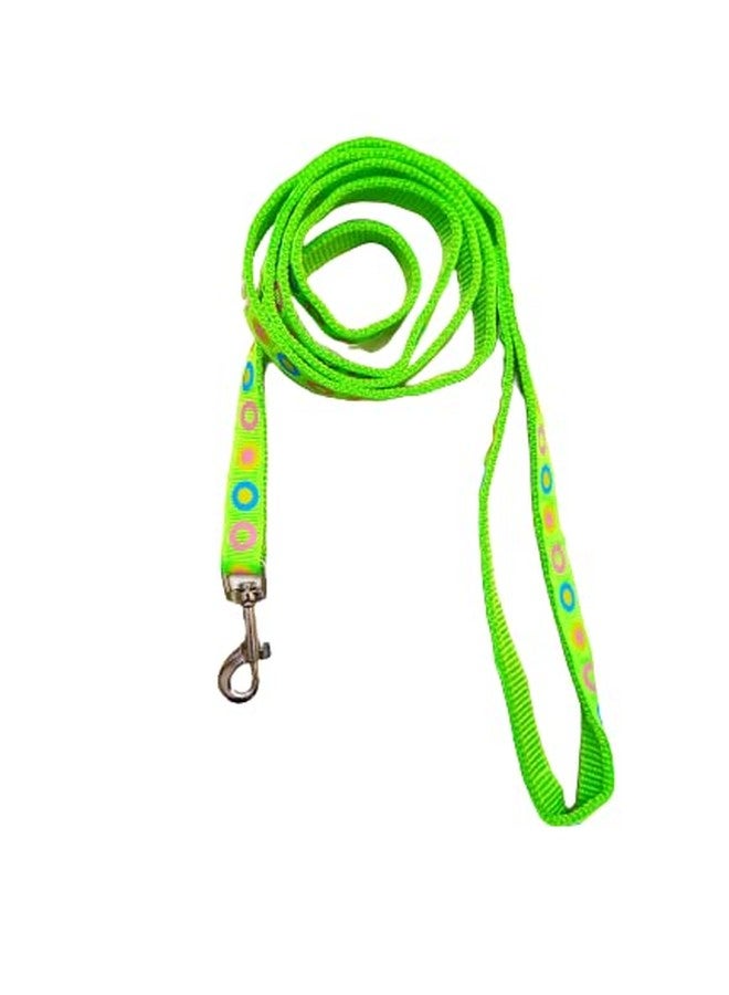 Pet Believe Adjustable Soft Nylon Dog Printed Harness & Leash Set for Puppies, Cats & Kitten - 15mm (Green) - Image 4
